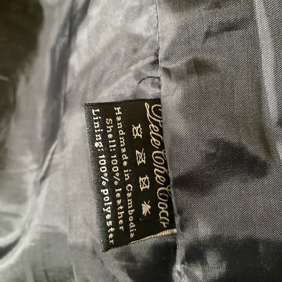 Pele Che Coco Hepburn Leather Bomber Motorcycle Jacket - Picture 6 of 12